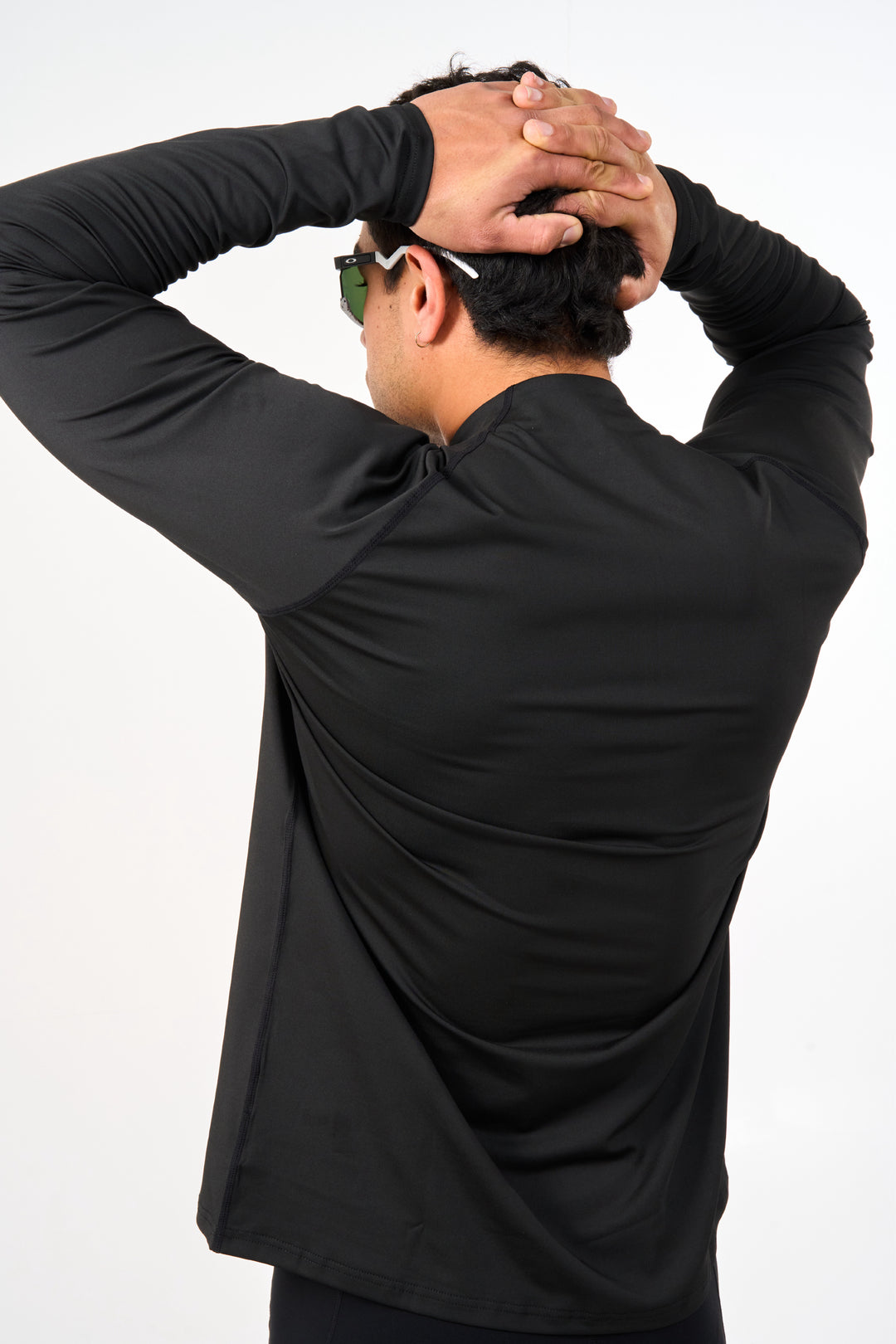 Mens Casa 1/4 Zip Running Top - Black