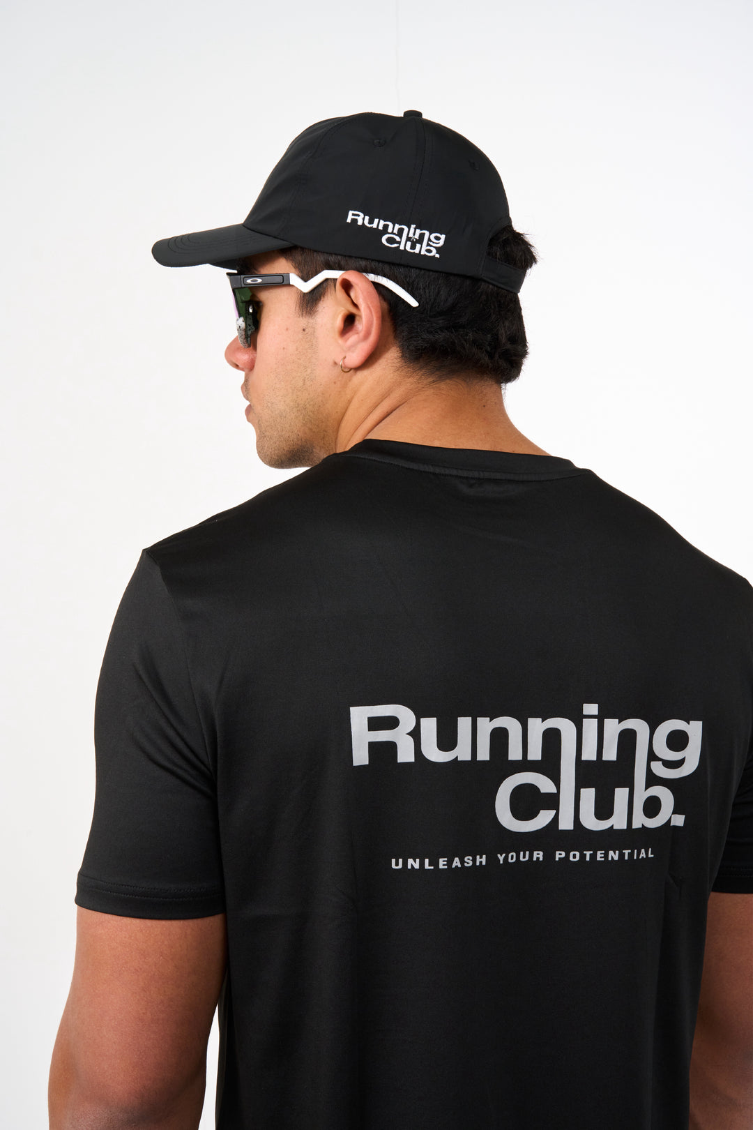 Mens Short Sleeve Running Club Top - Black